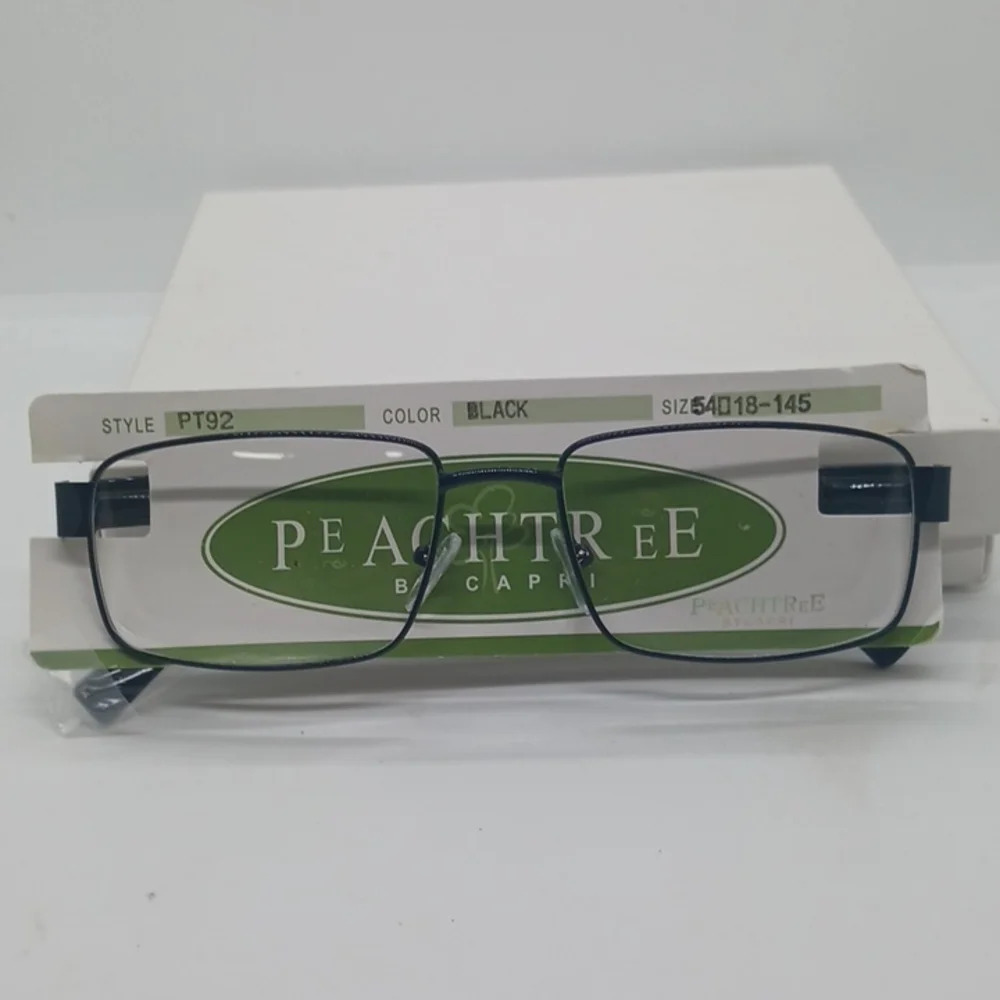 NWT MEN'S PEACHTREE EYEGLASS FRAMES PT92 BLACK
